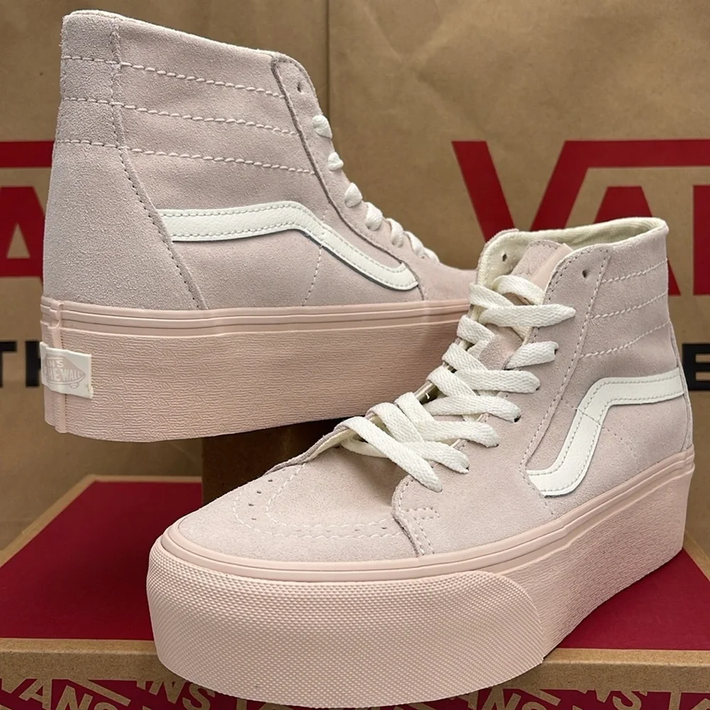 Vans WMNS Sk8-Hi Tapered Stacked Suede Shell VN0A5JMKBXO Platforms Sneakers